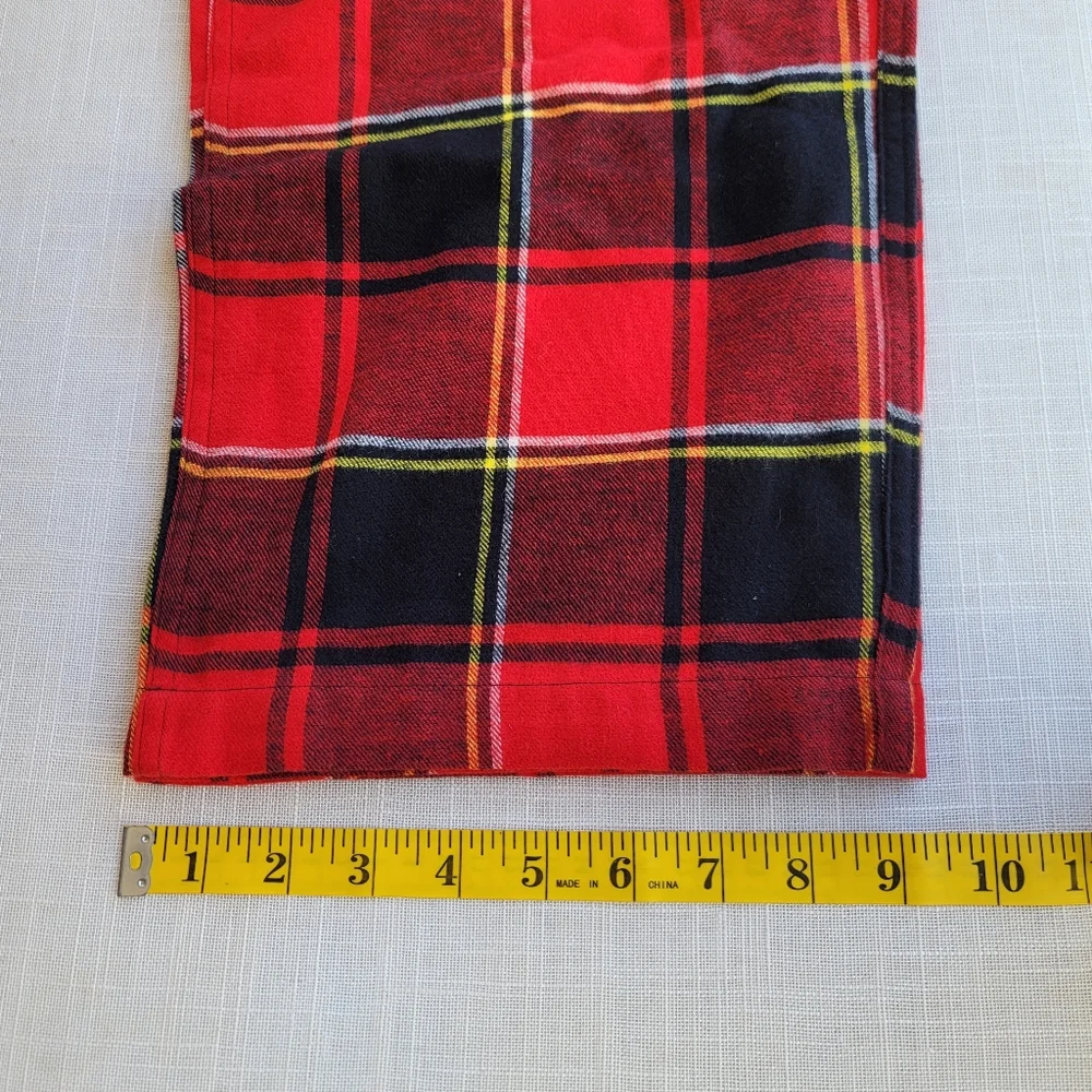 New! J. Crew XL Flannel Sleep Red Black Plaid PJ Pants Bottoms Buffalo Check NWT